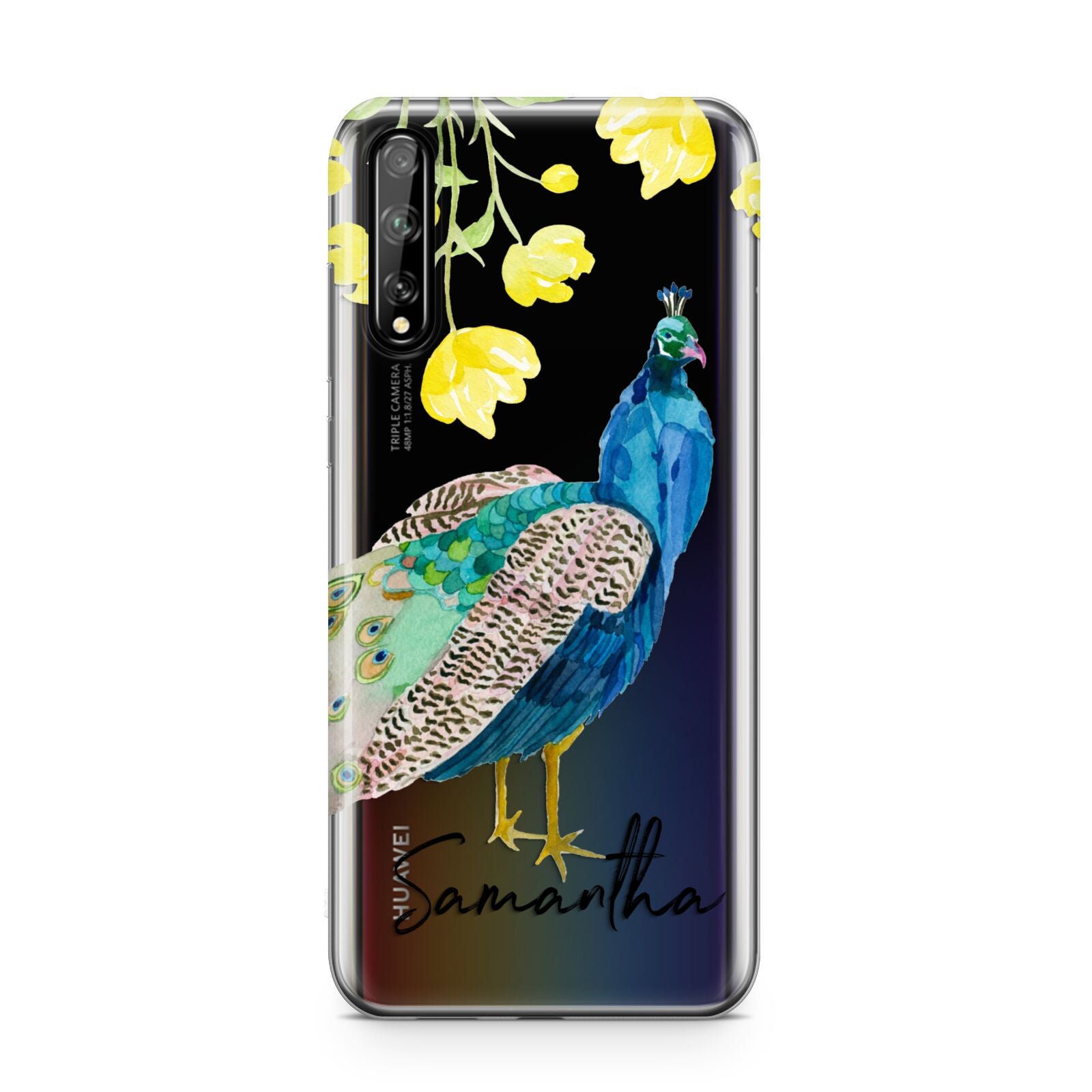 Personalised Peacock Huawei Enjoy 10s Phone Case