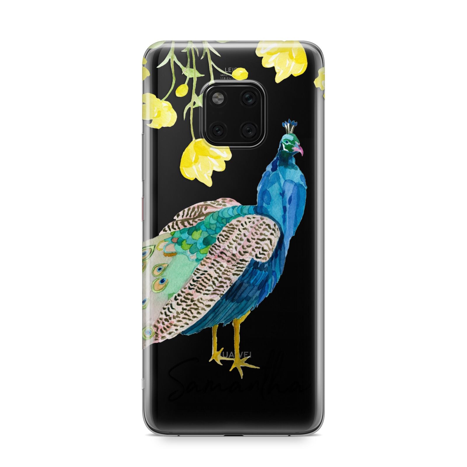 Personalised Peacock Huawei Mate 20 Pro Phone Case