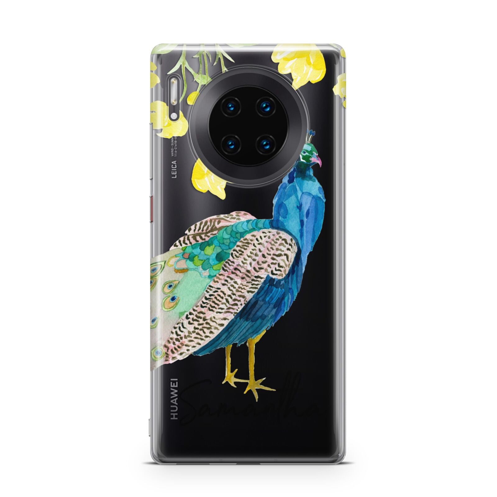 Personalised Peacock Huawei Mate 30 Pro Phone Case