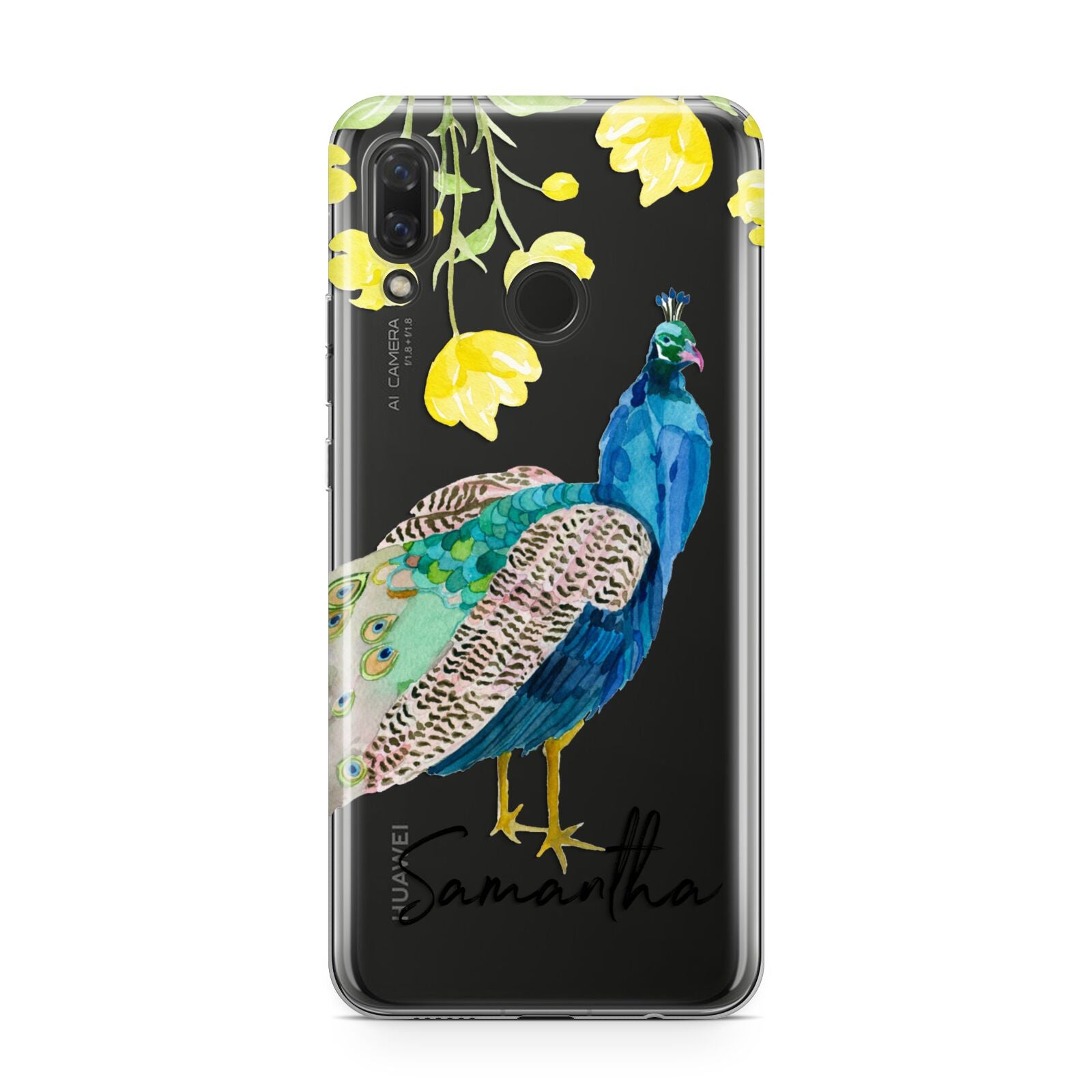 Personalised Peacock Huawei Nova 3 Phone Case