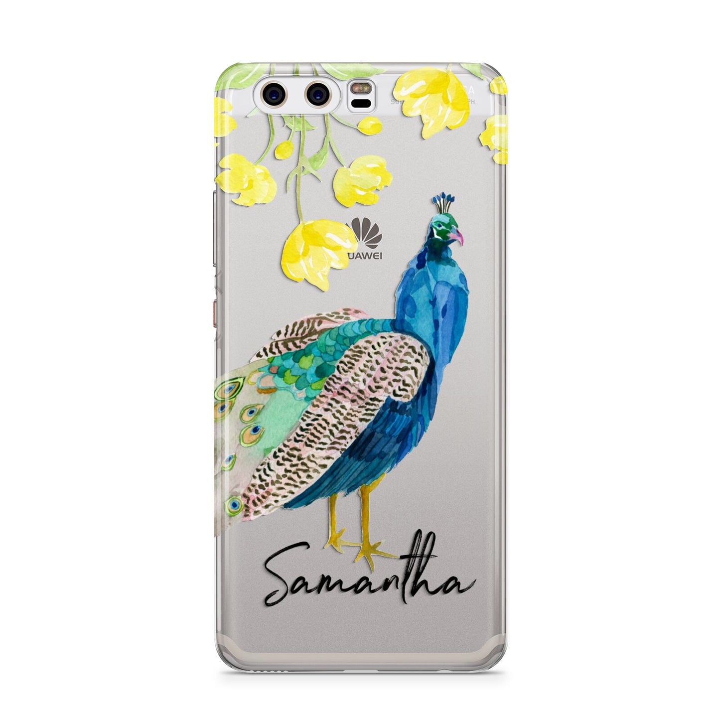 Personalised Peacock Huawei P10 Phone Case