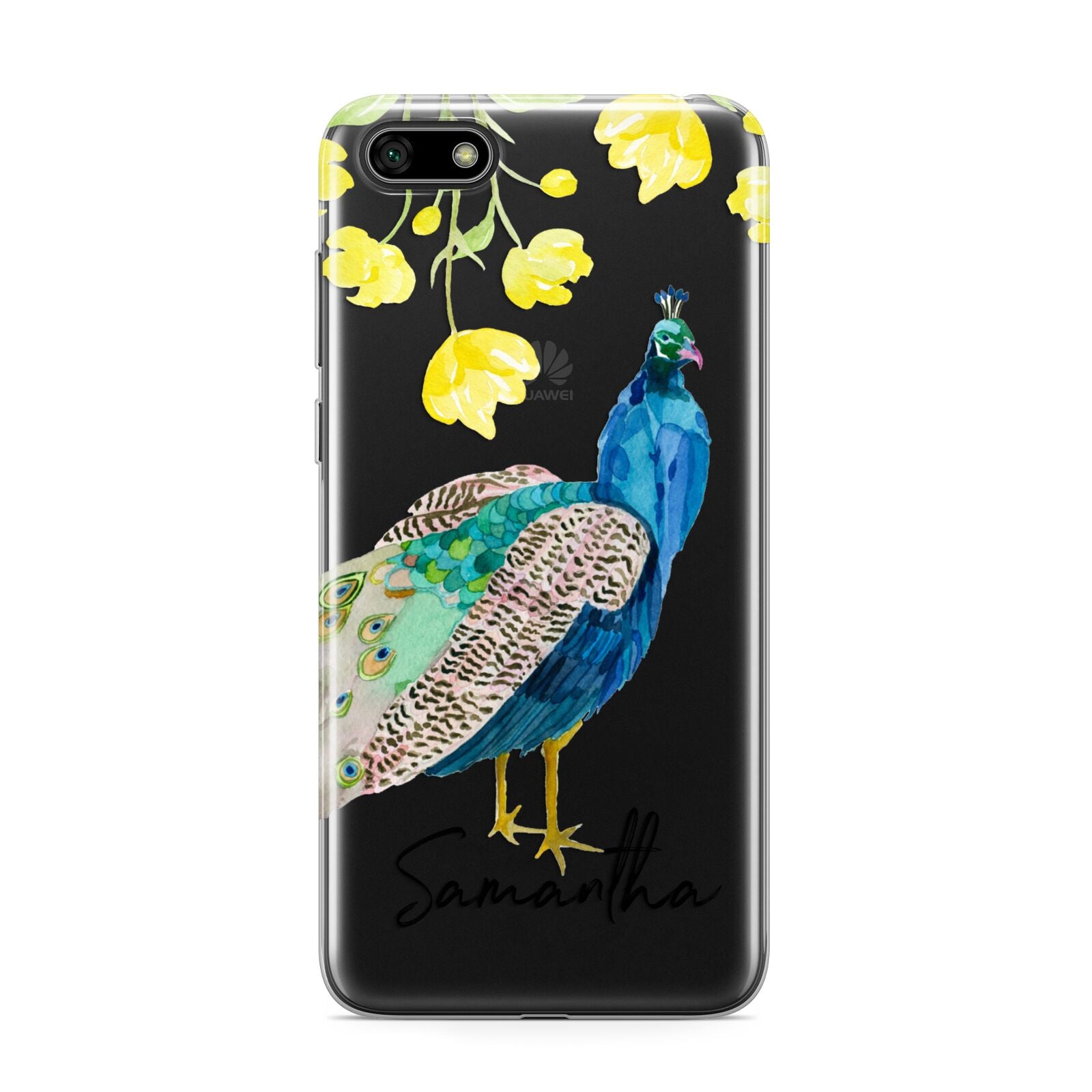 Personalised Peacock Huawei Y5 Prime 2018 Phone Case