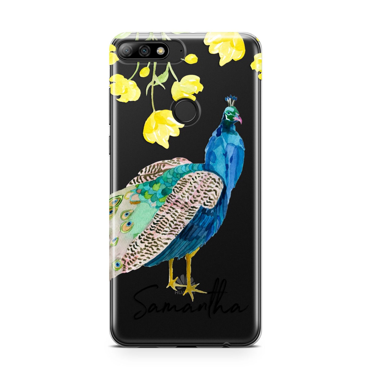 Personalised Peacock Huawei Y7 2018