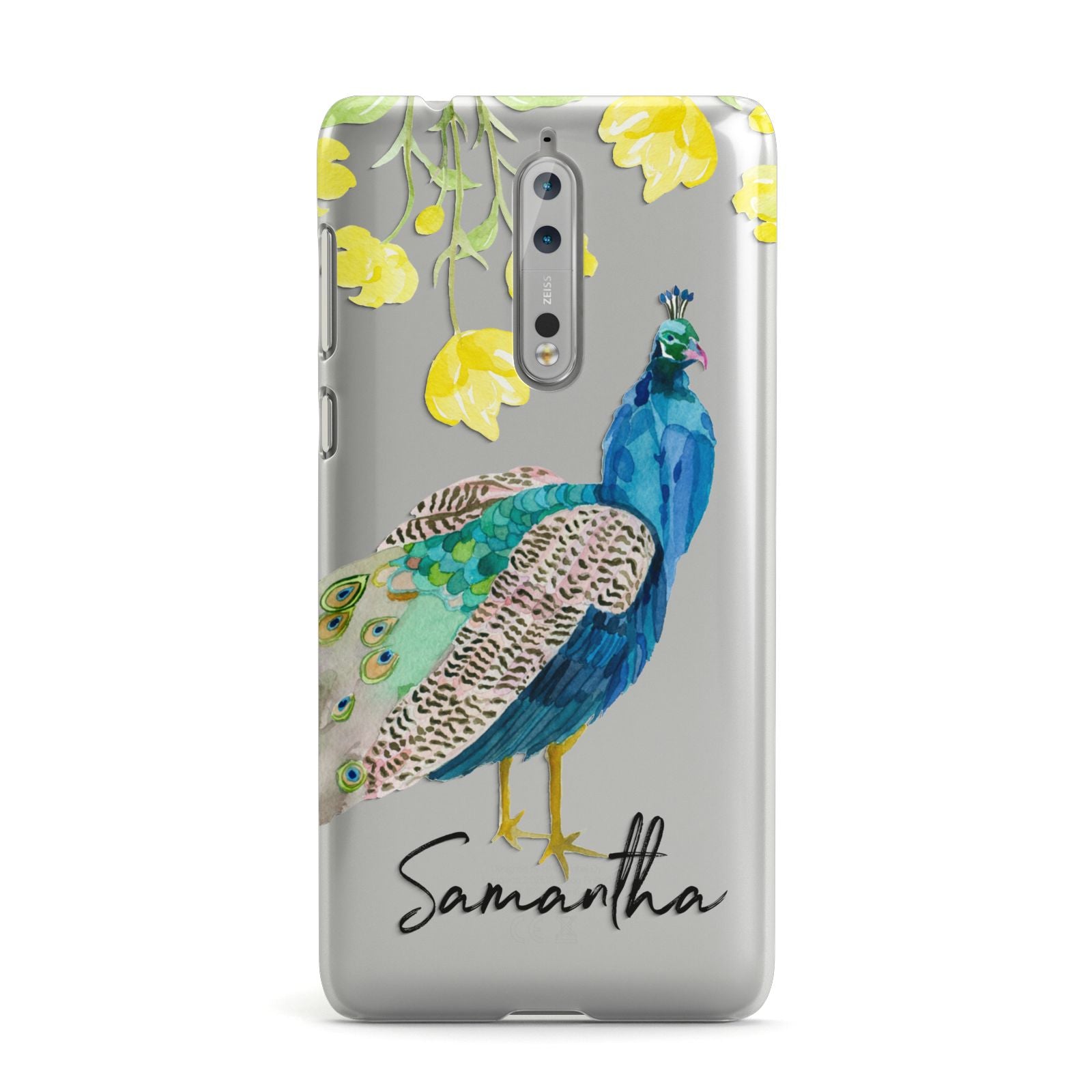 Personalised Peacock Nokia Case