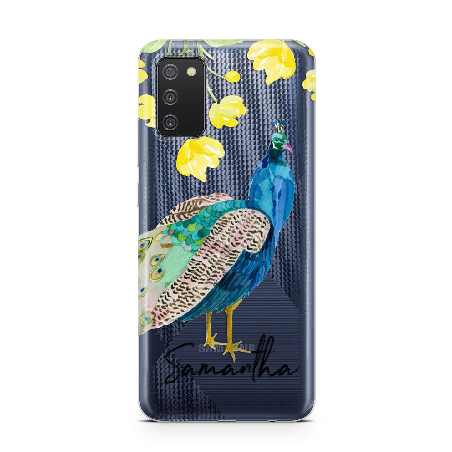 Personalised Peacock Samsung A02s Case