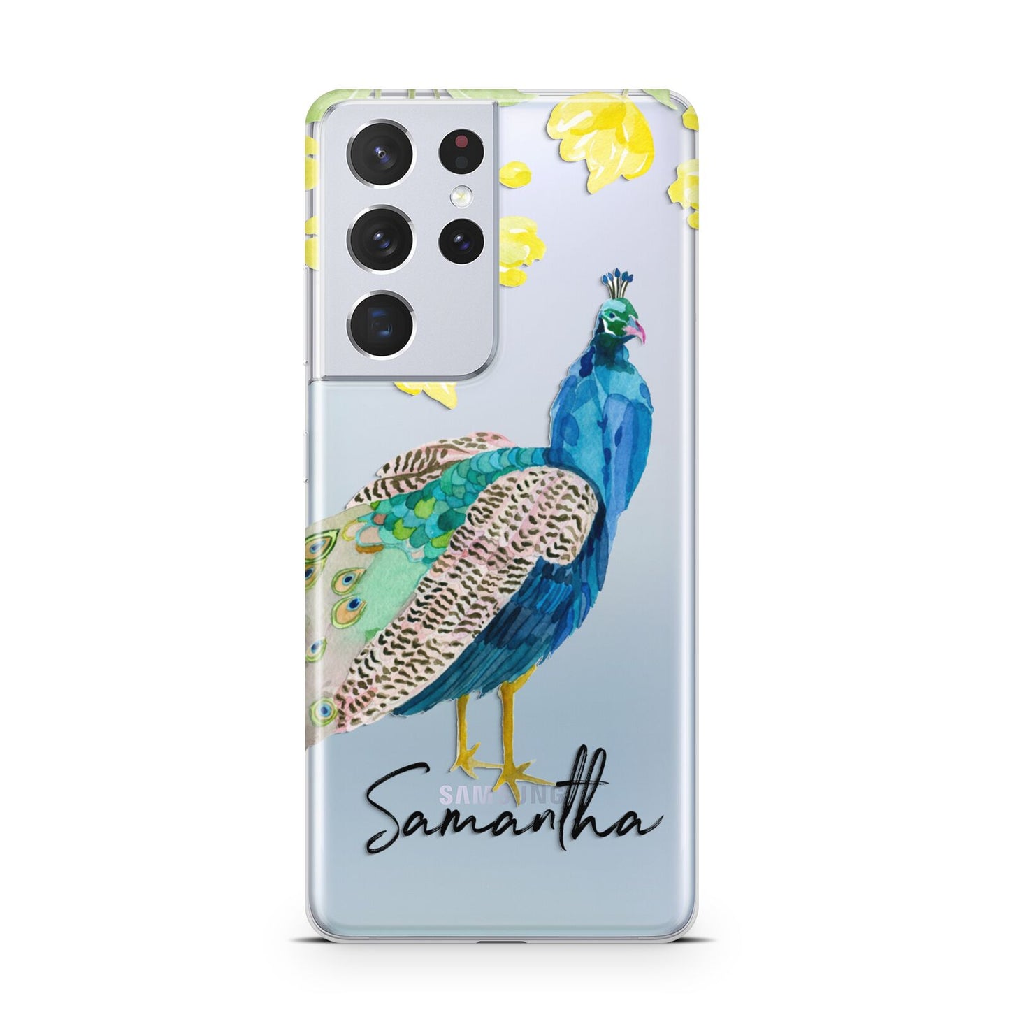 Personalised Peacock Samsung S21 Ultra Case