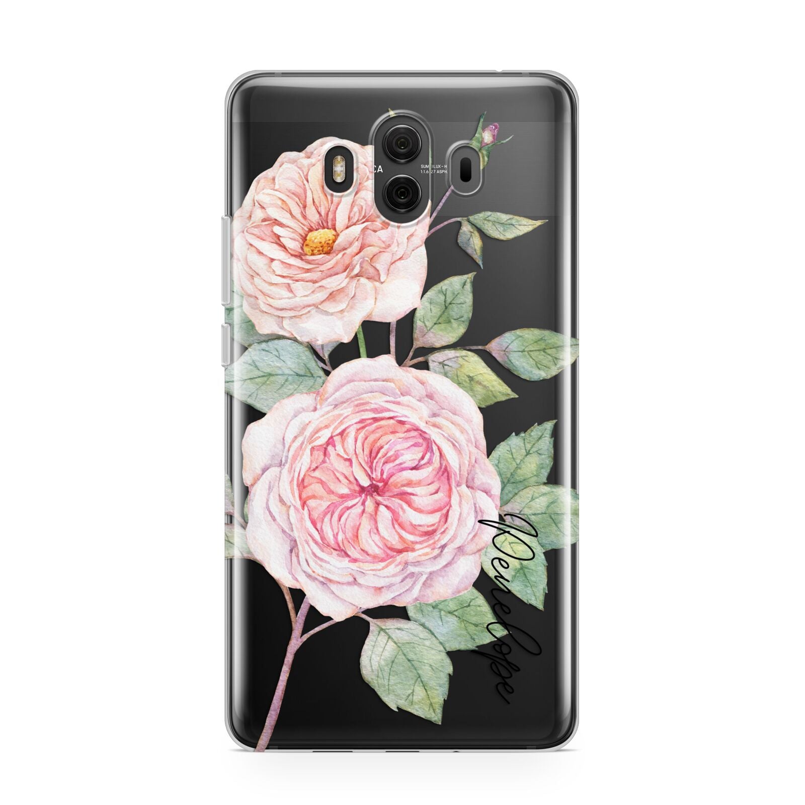 Personalised Peonies Huawei Mate 10 Protective Phone Case