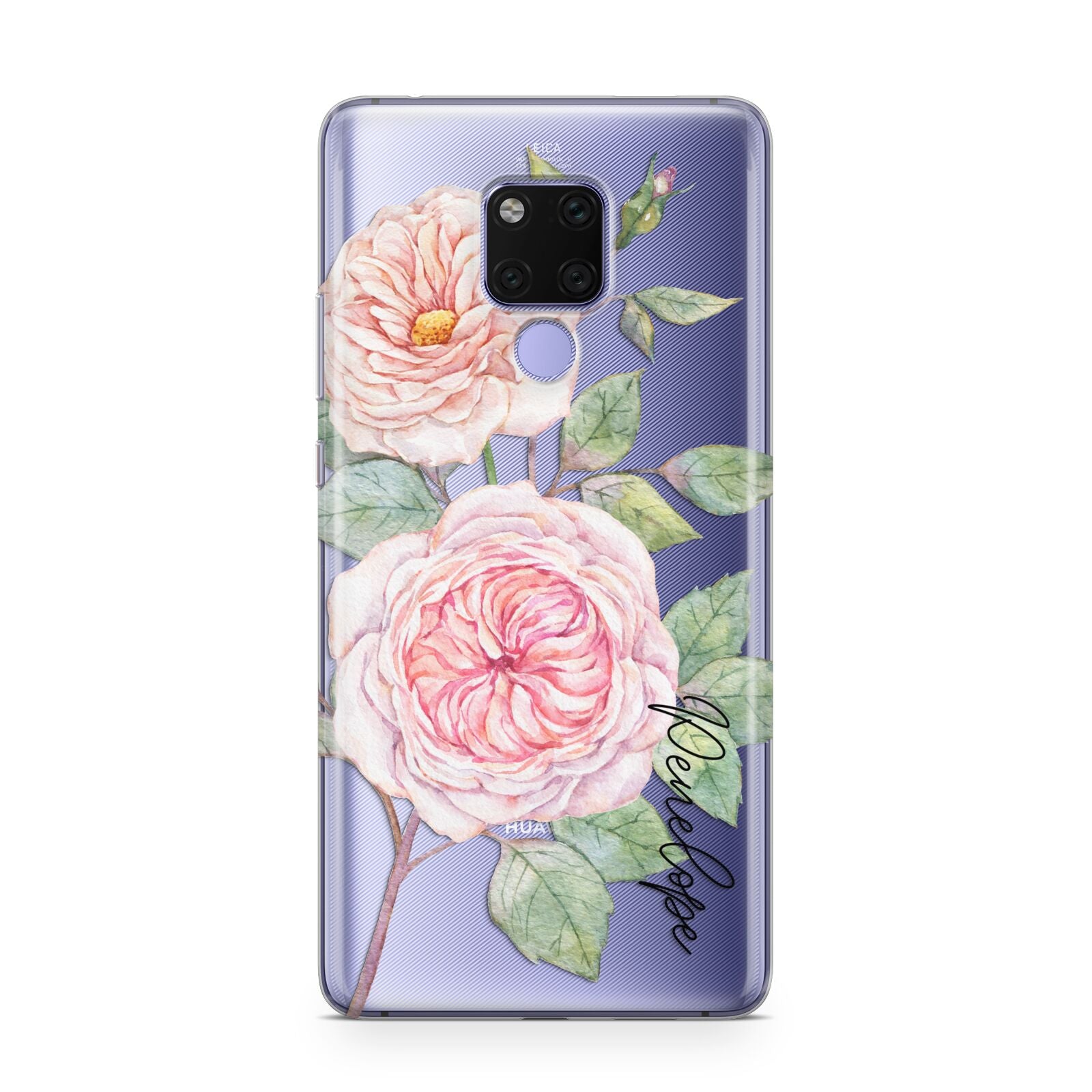 Personalised Peonies Huawei Mate 20X Phone Case