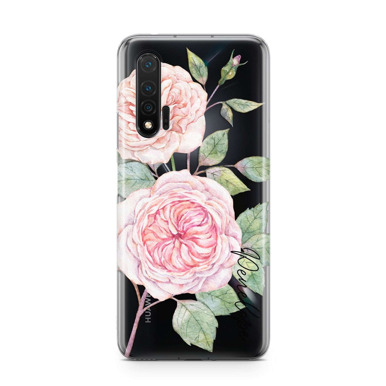 Personalised Peonies Huawei Nova 6 Phone Case