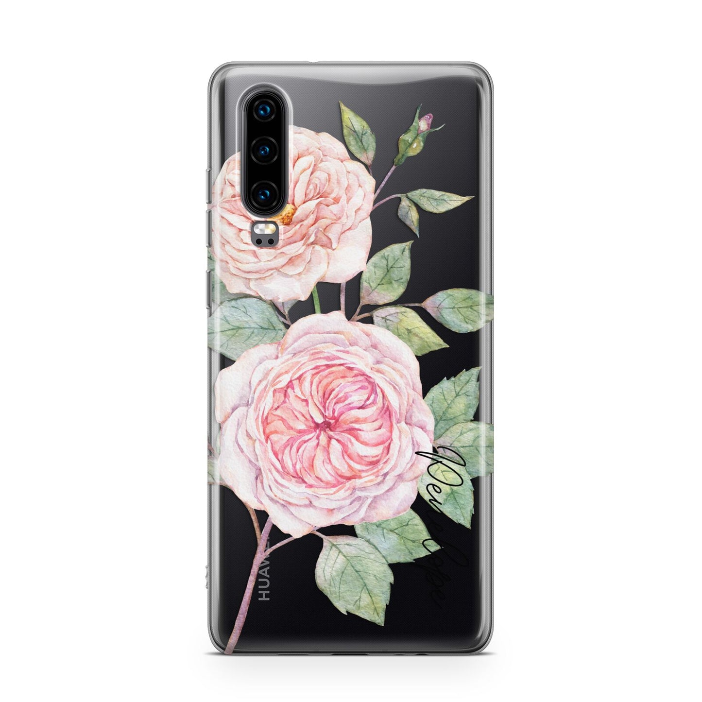 Personalised Peonies Huawei P30 Phone Case