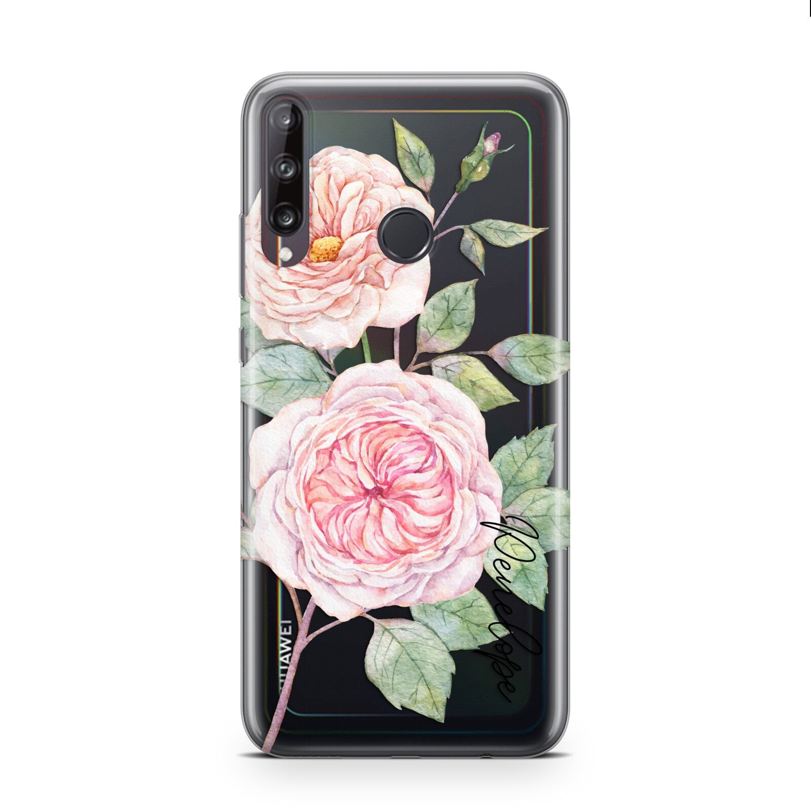 Personalised Peonies Huawei P40 Lite E Phone Case