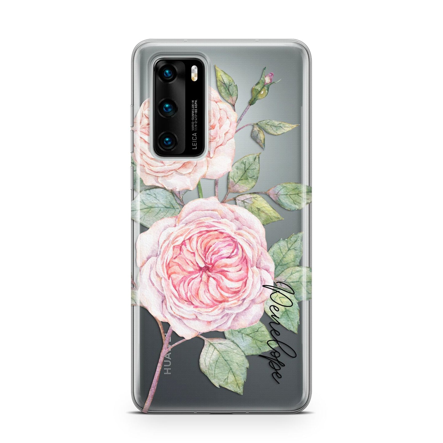 Personalised Peonies Huawei P40 Phone Case