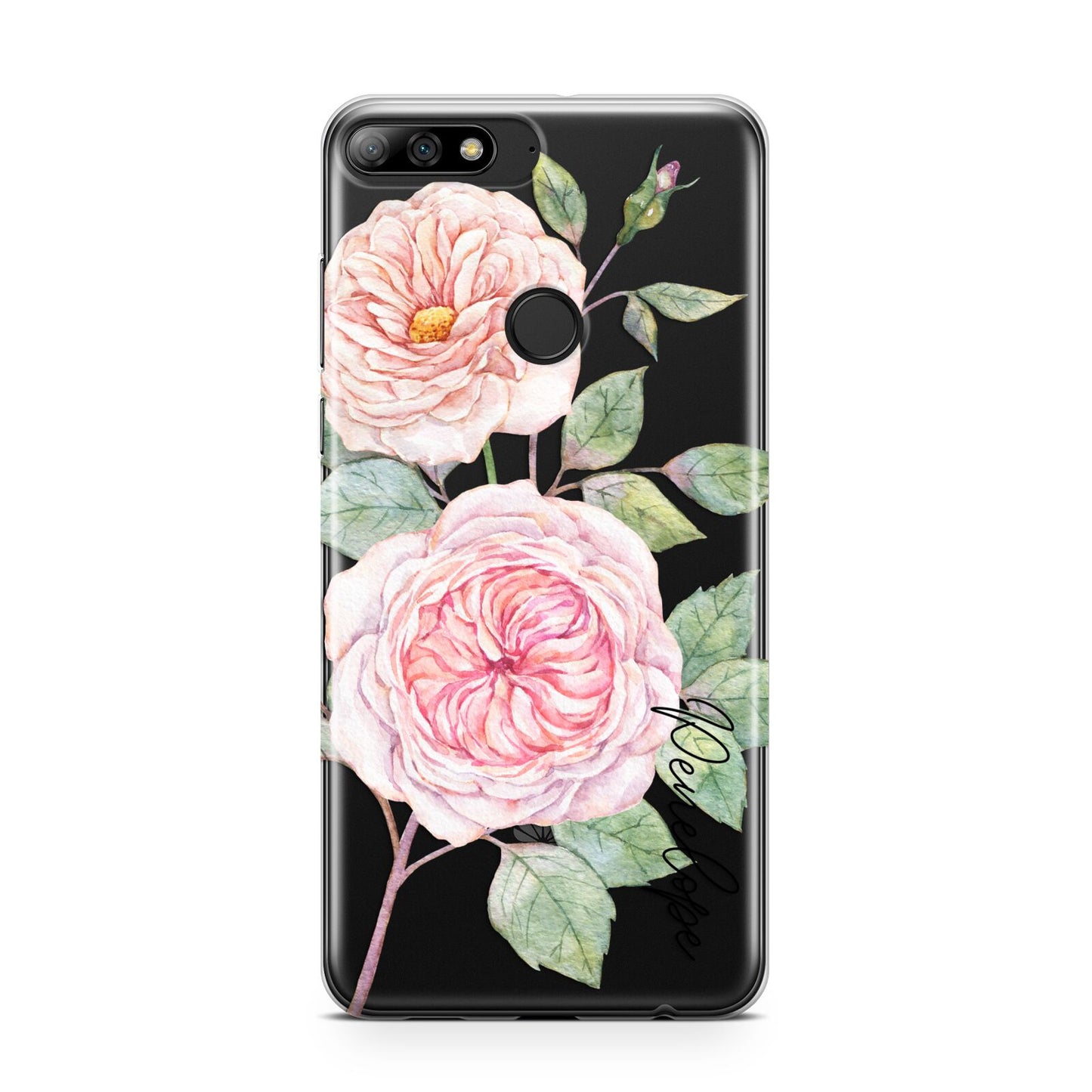 Personalised Peonies Huawei Y7 2018