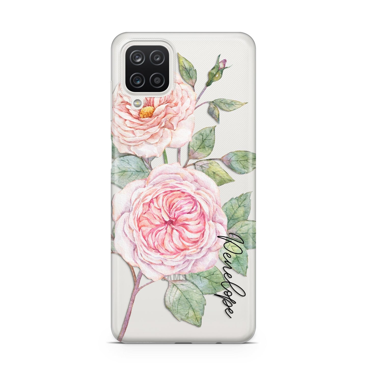 Personalised Peonies Samsung A12 Case