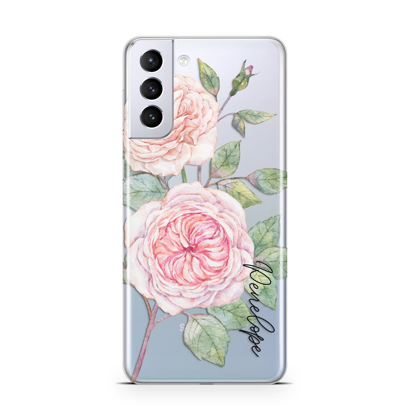 Personalised Peonies Samsung S21 Plus Case