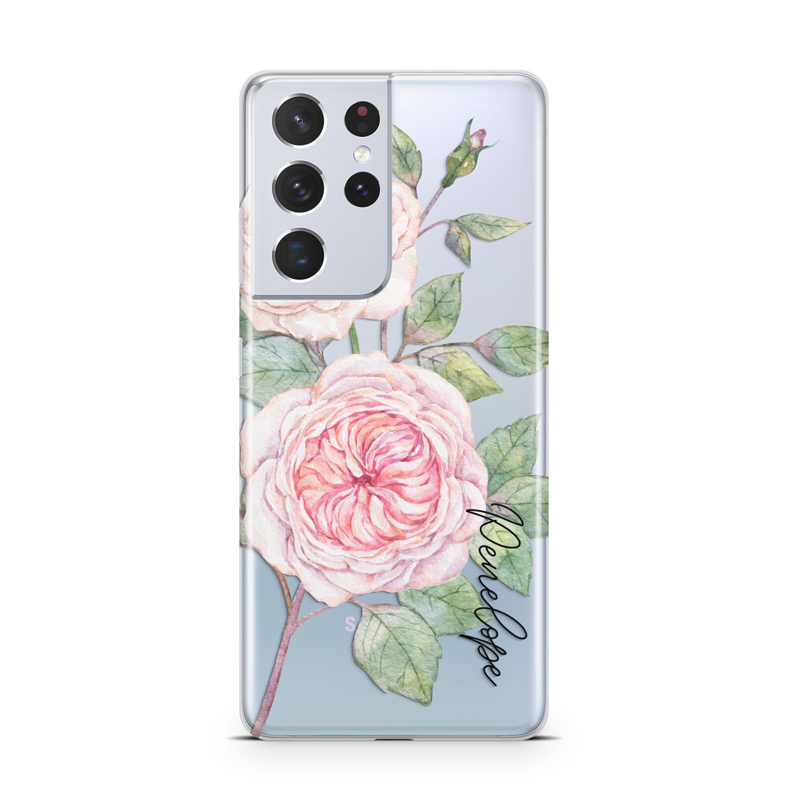 Personalised Peonies Samsung S21 Ultra Case