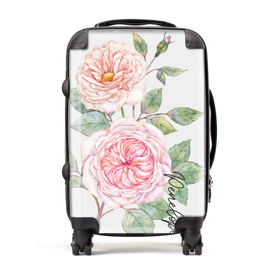 Personalised Peonies Suitcase