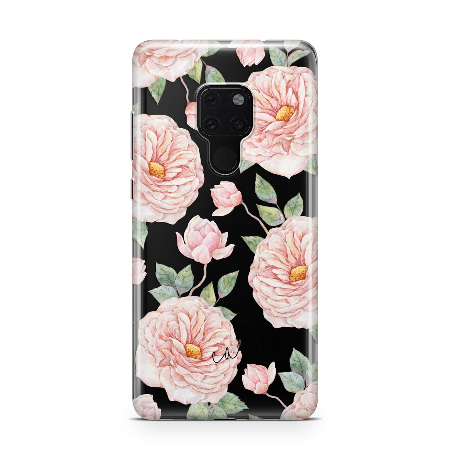 Personalised Peony Huawei Mate 20 Phone Case