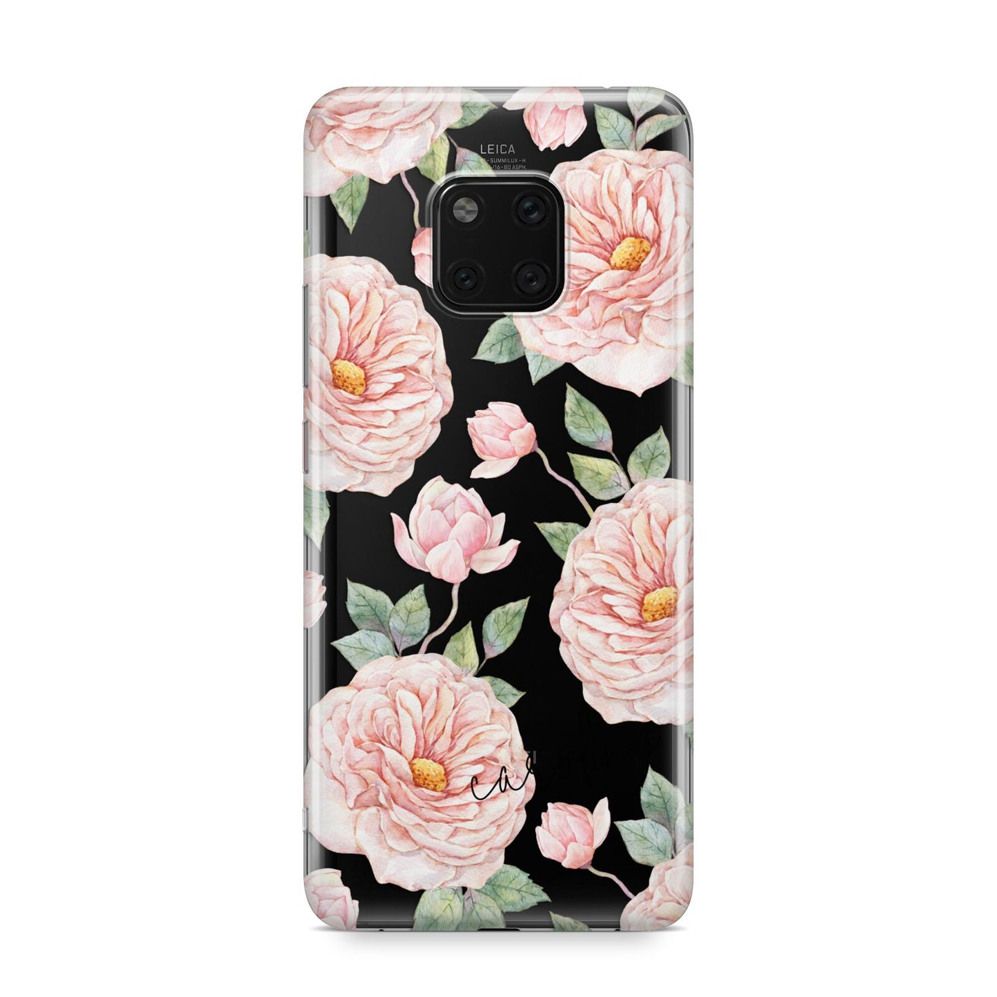 Personalised Peony Huawei Mate 20 Pro Phone Case