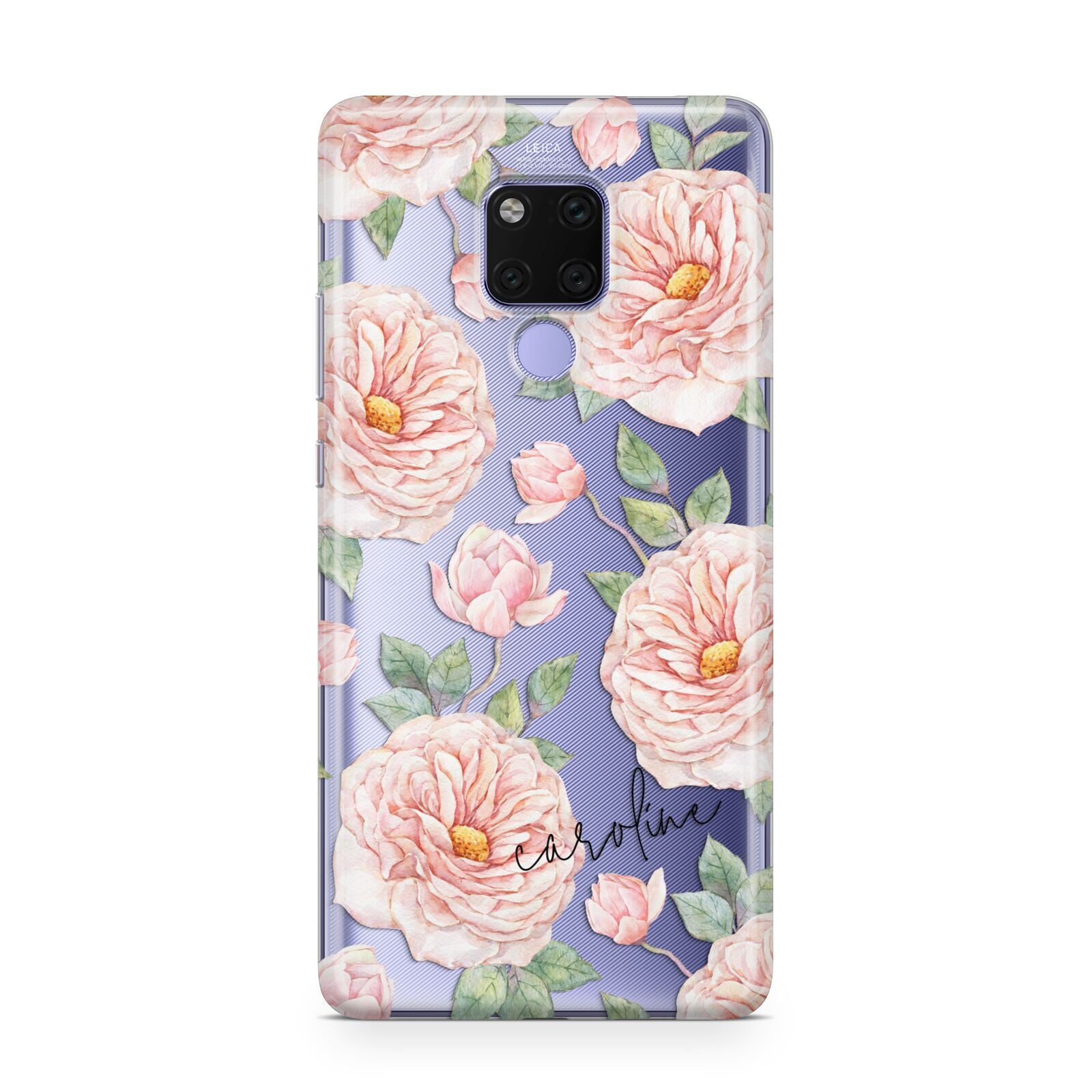 Personalised Peony Huawei Mate 20X Phone Case