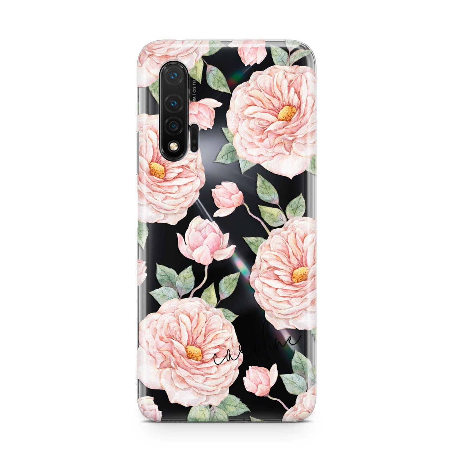 Personalised Peony Huawei Nova 6 Phone Case