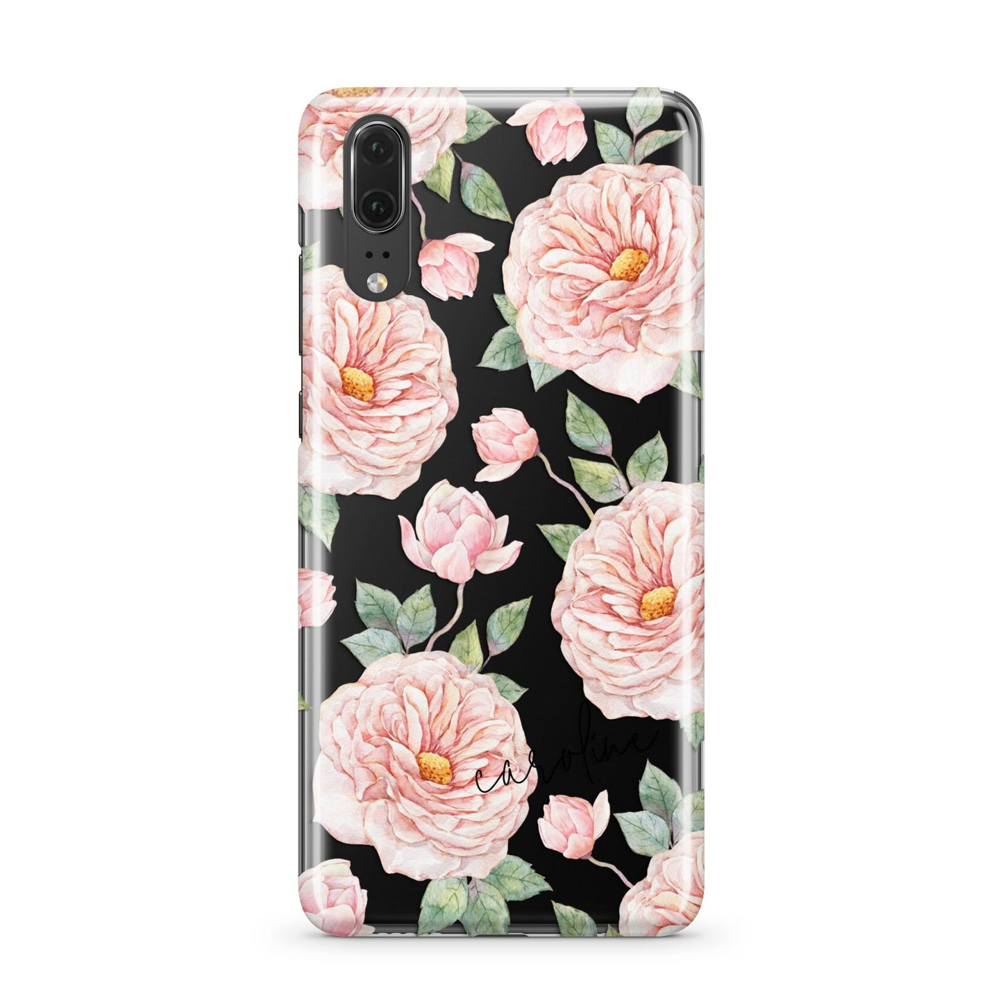 Personalised Peony Huawei P20 Phone Case