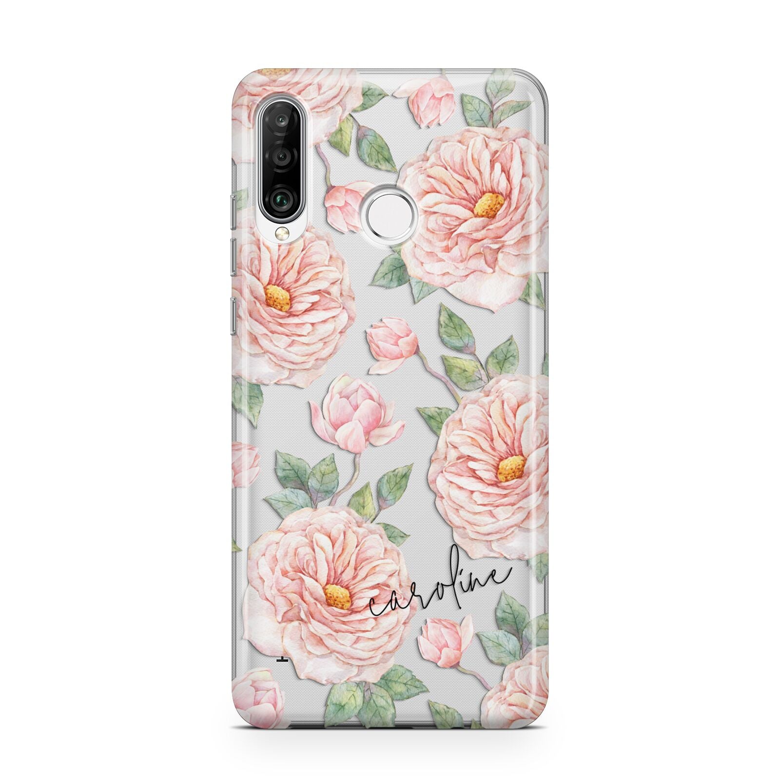 Personalised Peony Huawei P30 Lite Phone Case