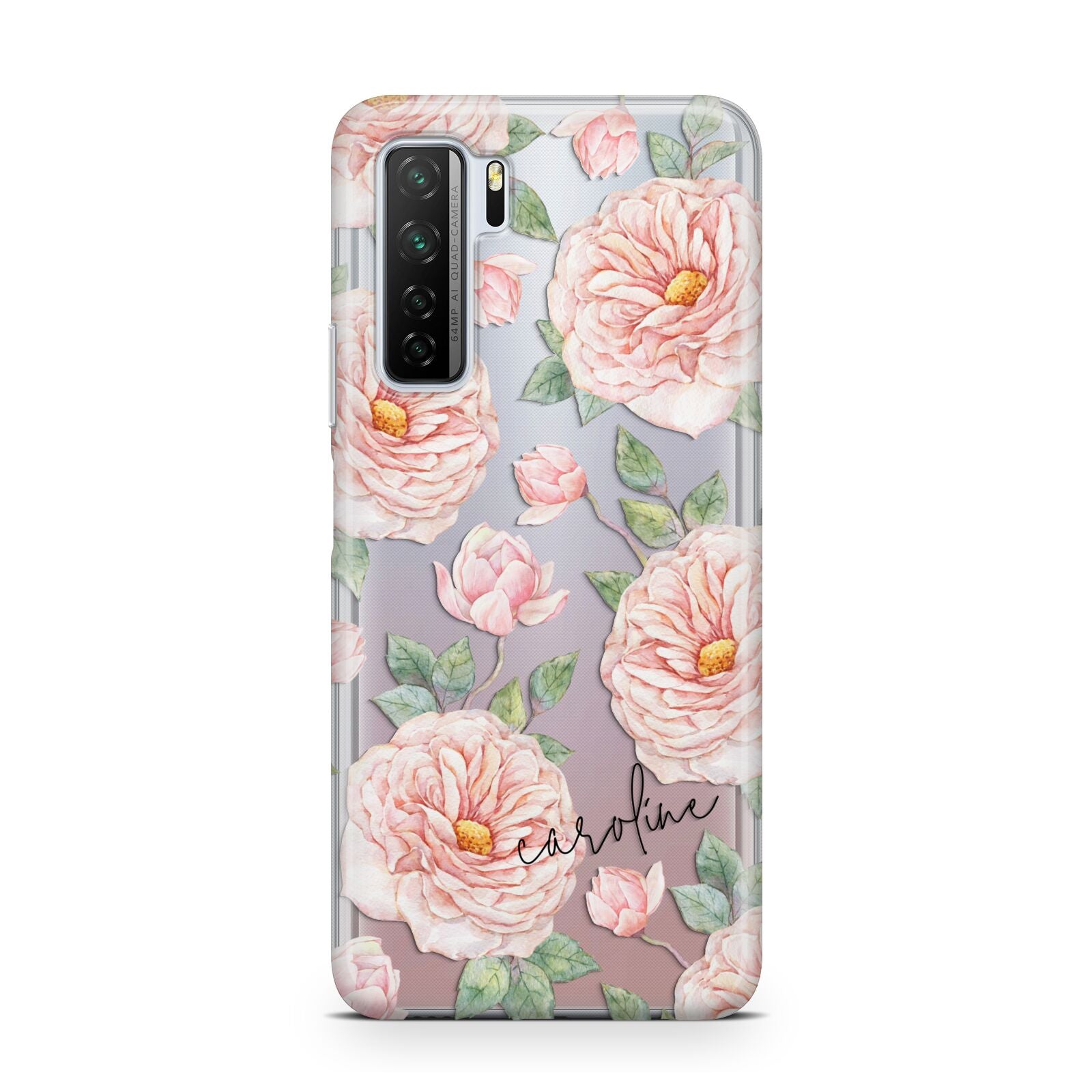 Personalised Peony Huawei P40 Lite 5G Phone Case