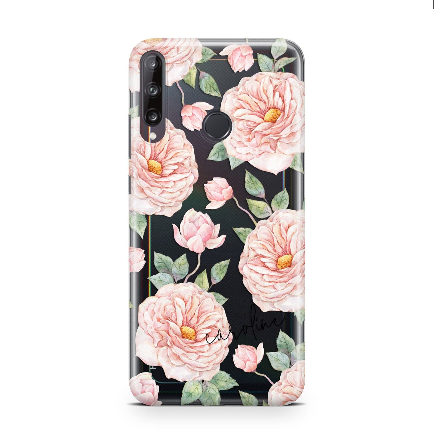 Personalised Peony Huawei P40 Lite E Phone Case