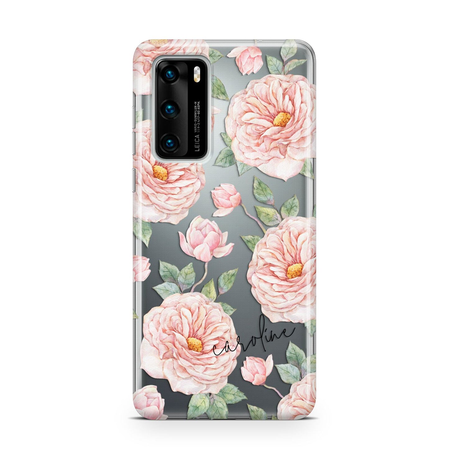 Personalised Peony Huawei P40 Phone Case