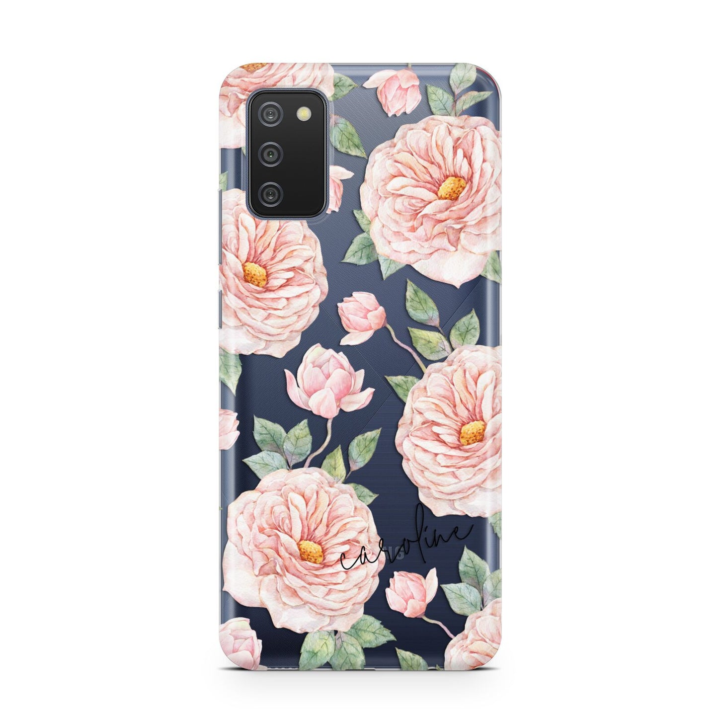 Personalised Peony Samsung A02s Case