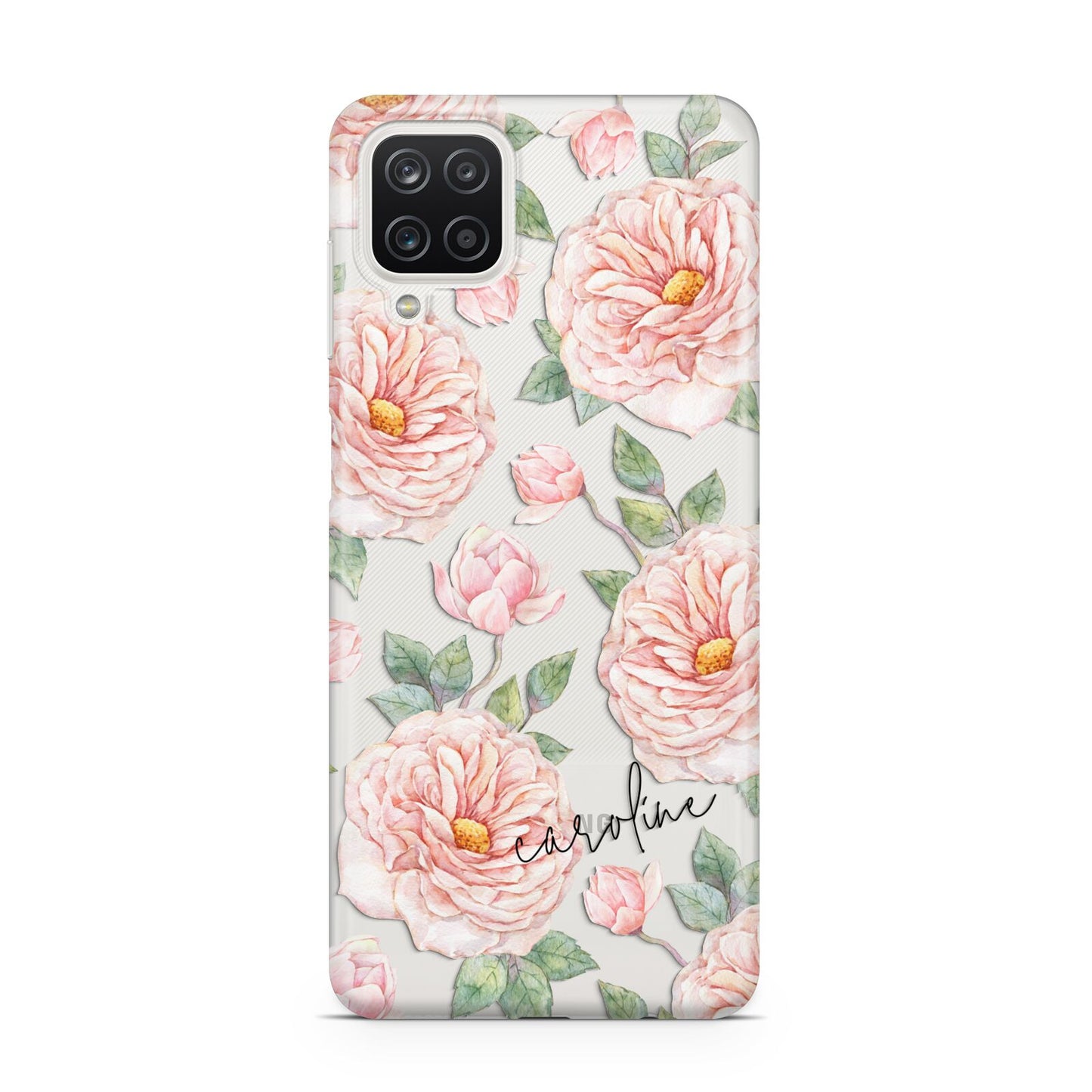 Personalised Peony Samsung A12 Case