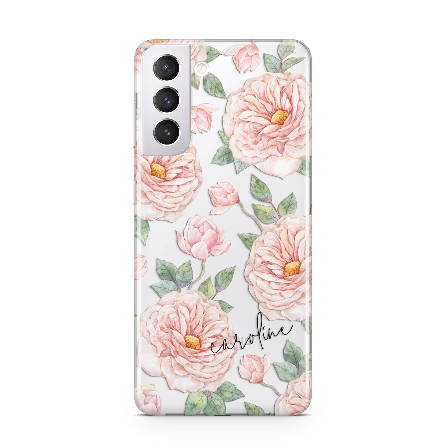 Personalised Peony Samsung S21 Case