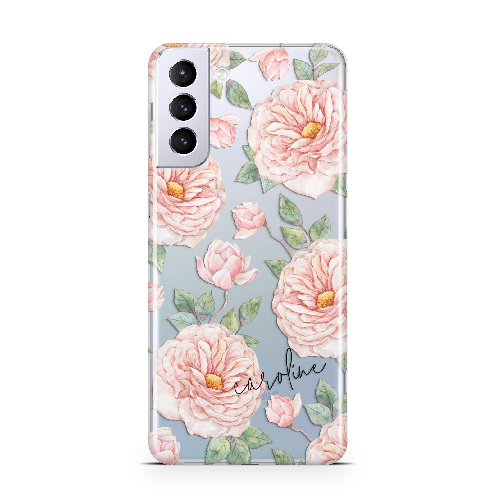 Personalised Peony Samsung S21 Plus Case