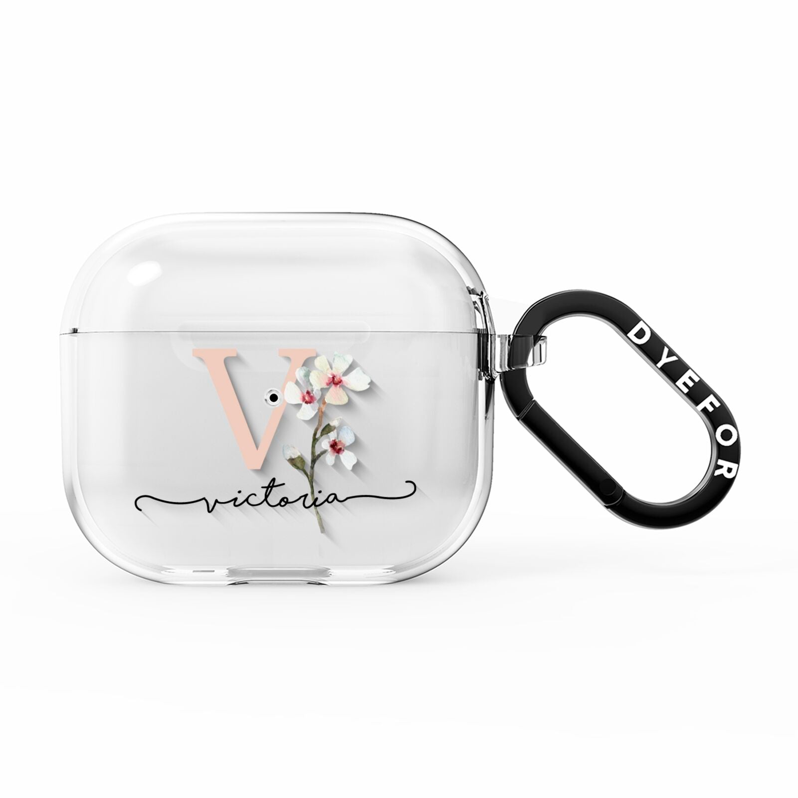 Personalised Petals AirPods Clear Case 3rd Gen