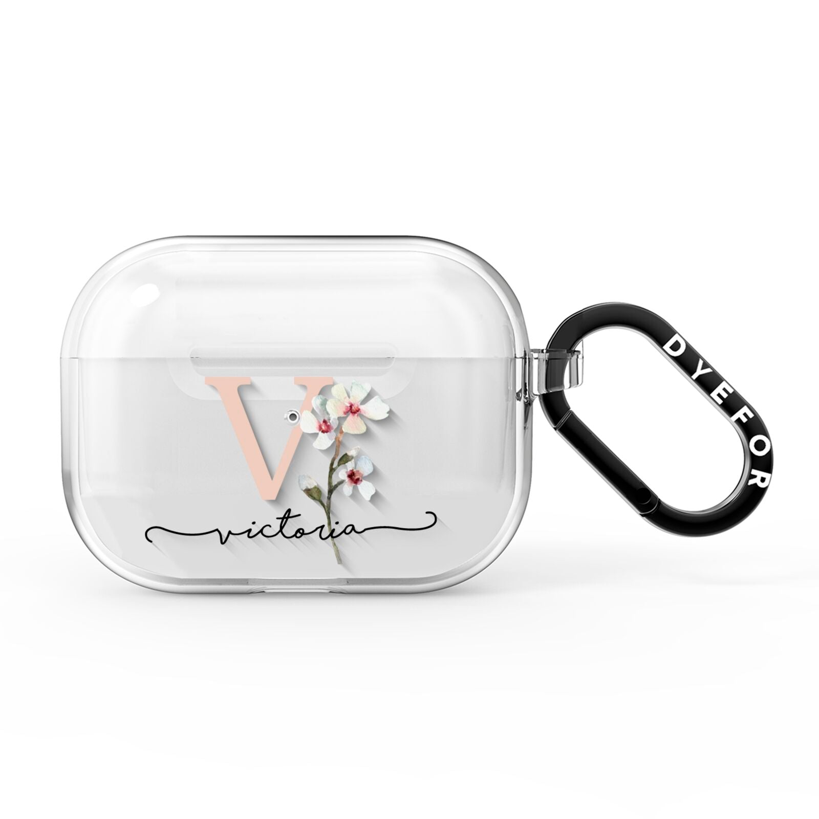 Personalised Petals AirPods Pro Clear Case