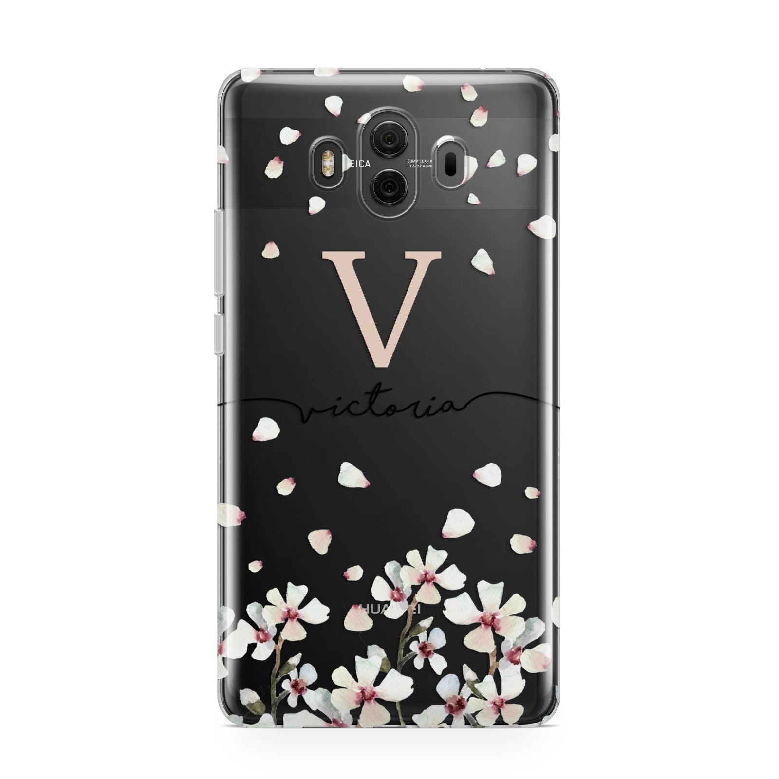 Personalised Petals Huawei Mate 10 Protective Phone Case