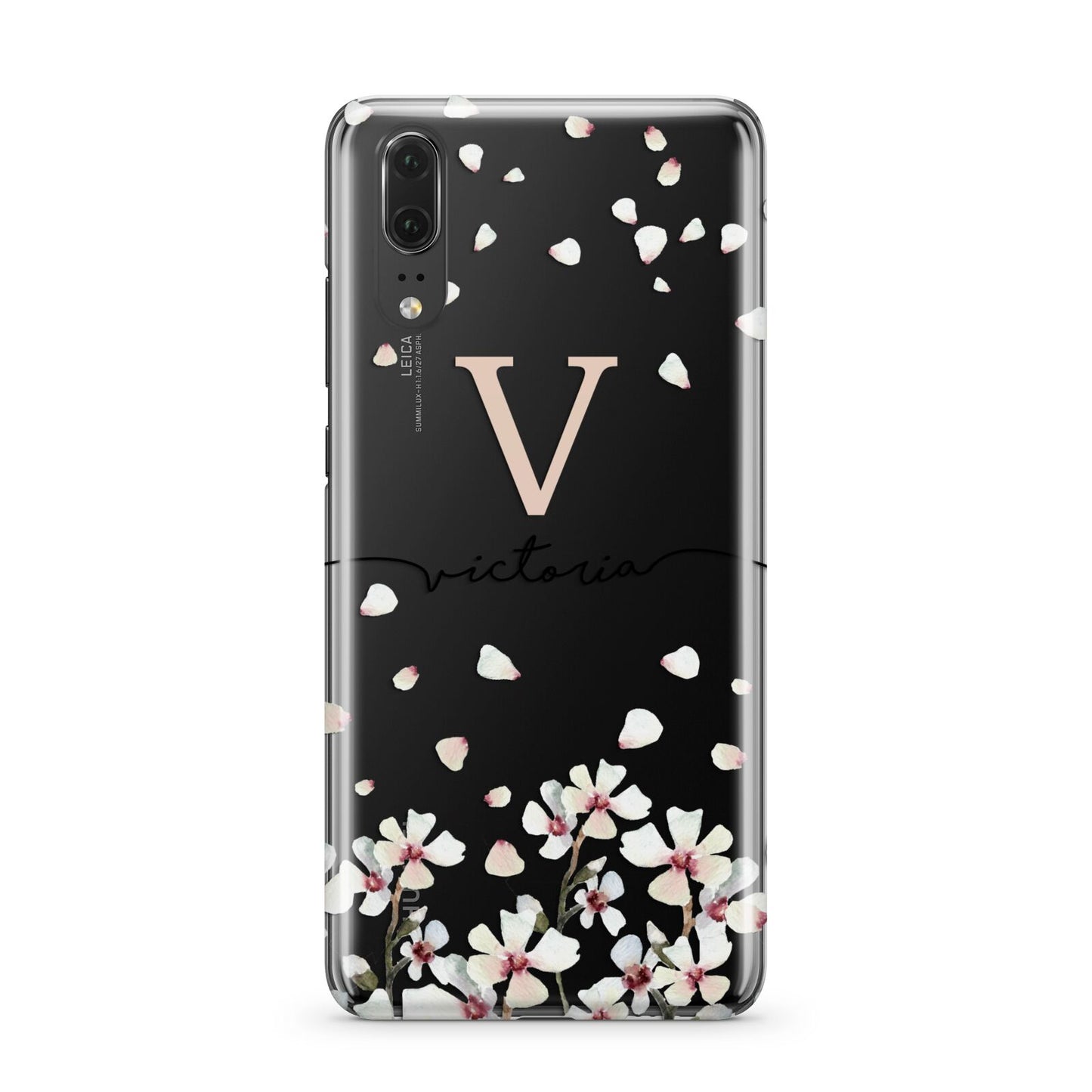 Personalised Petals Huawei P20 Phone Case