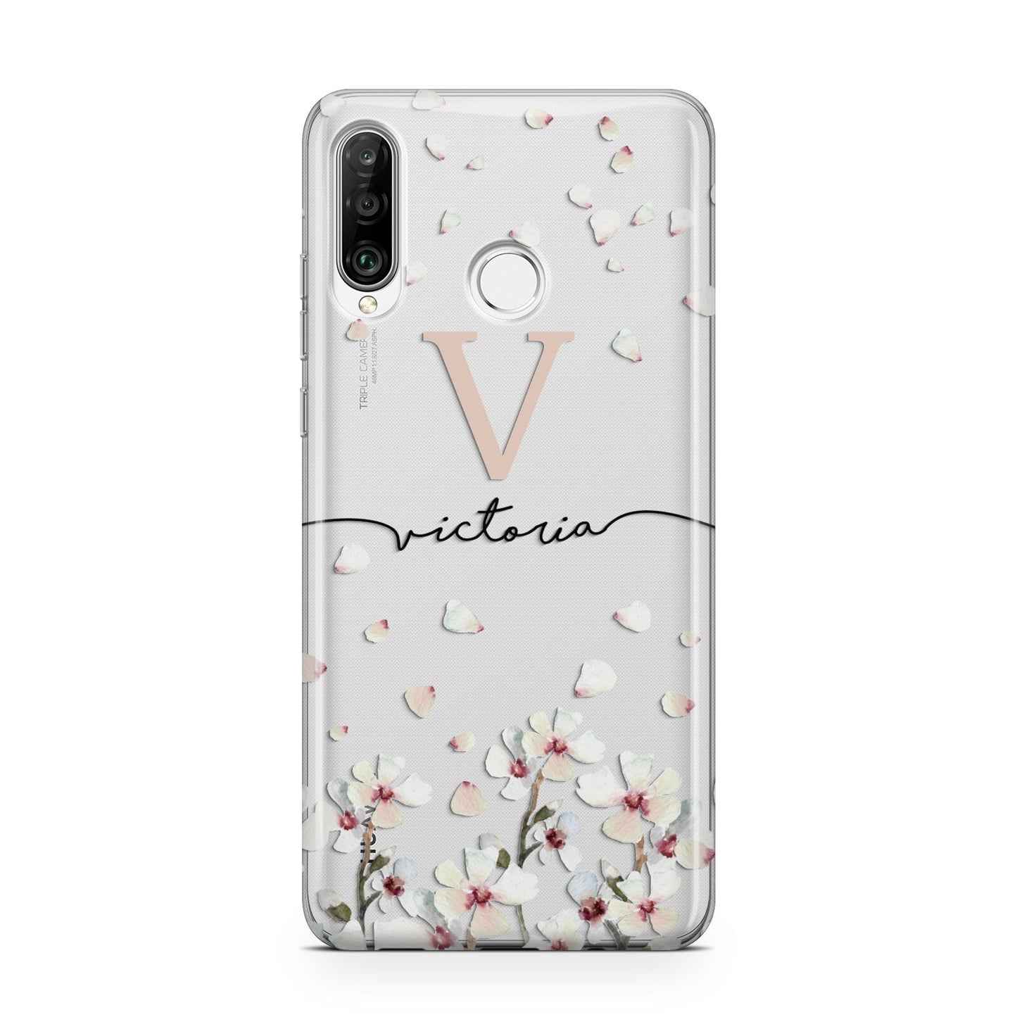 Personalised Petals Huawei P30 Lite Phone Case