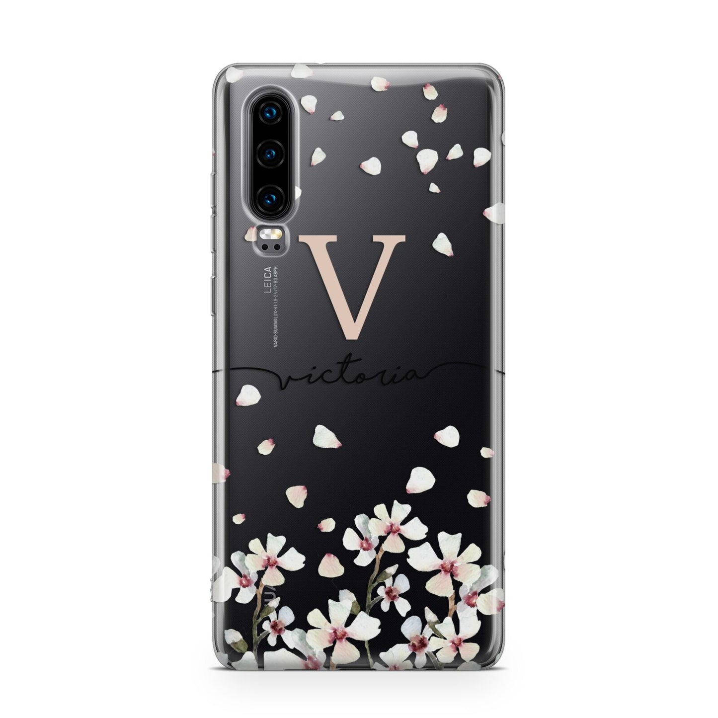 Personalised Petals Huawei P30 Phone Case