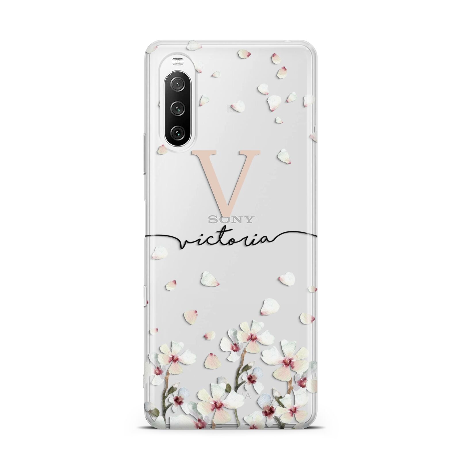 Personalised Petals Sony Xperia 10 III Case