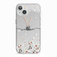 Personalised Petals iPhone 13 TPU Impact Case with White Edges