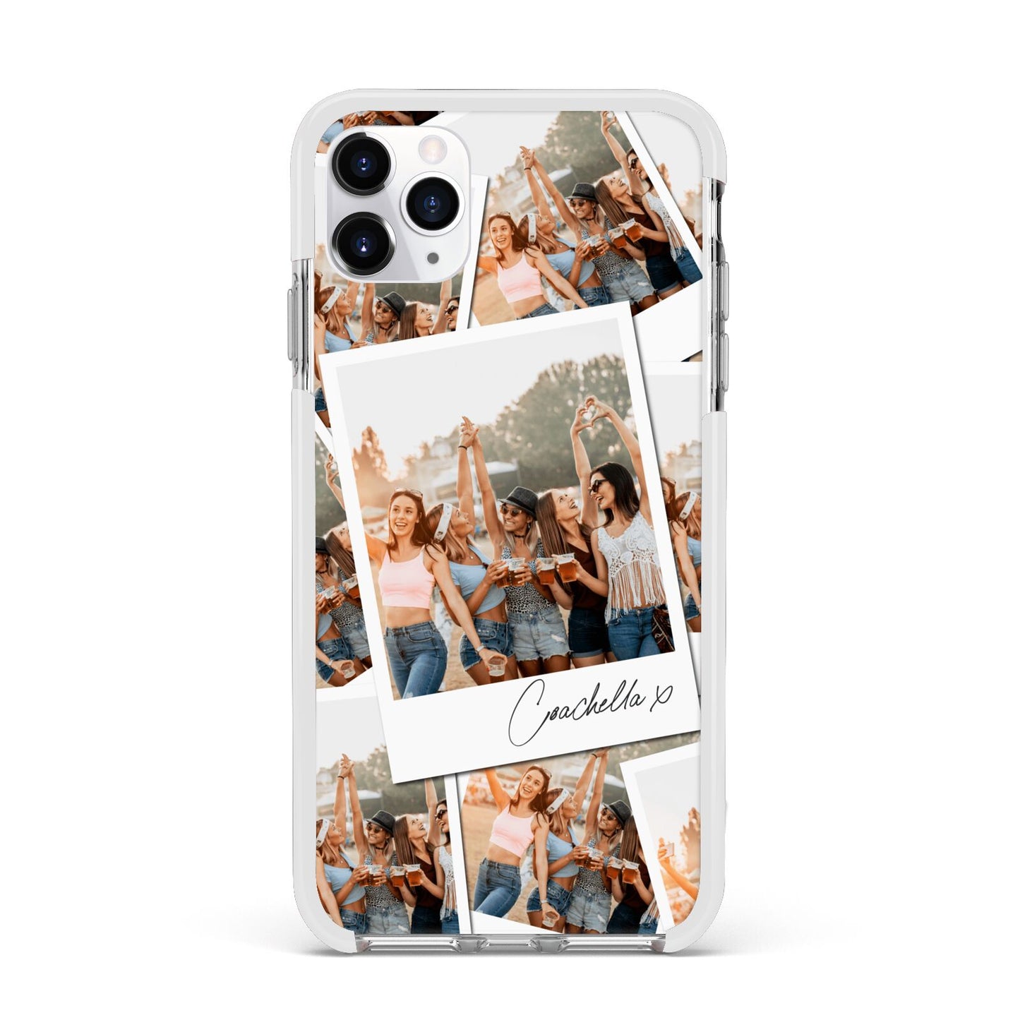 Personalised Photo Apple iPhone 11 Pro Max in Silver with White Impact Case