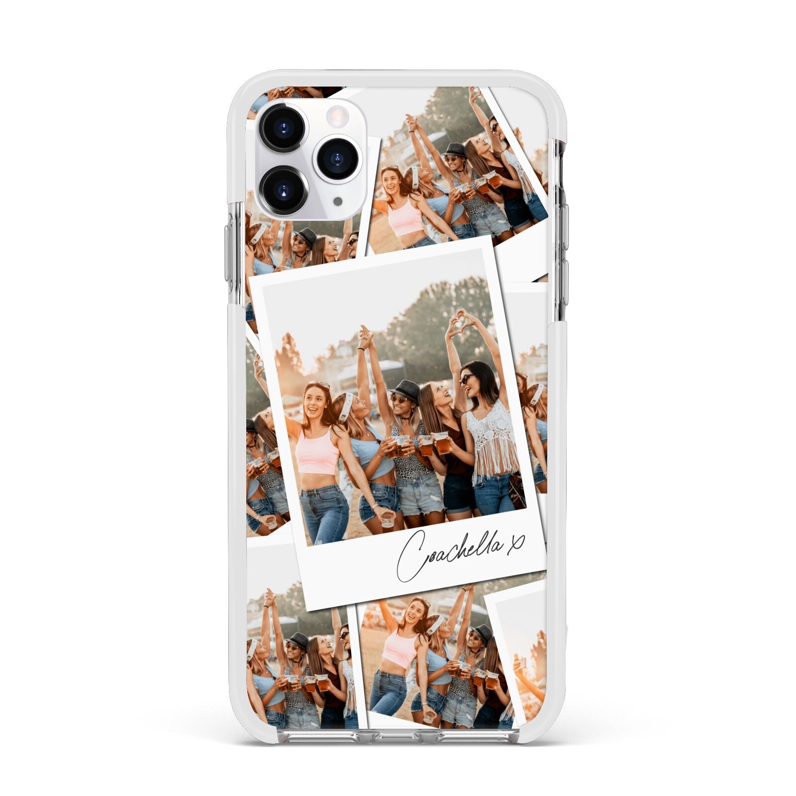 Personalised Photo Apple iPhone 11 Pro Max in Silver with White Impact Case