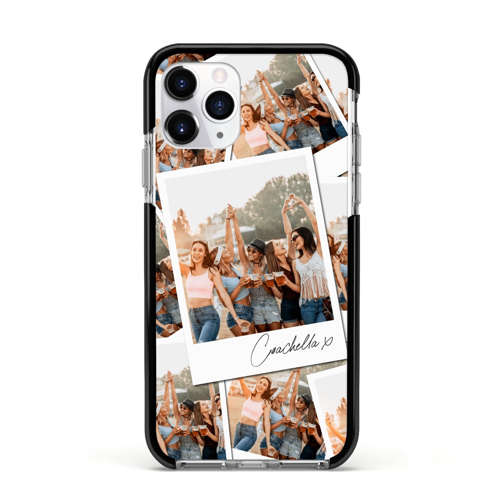 Personalised Photo Apple iPhone 11 Pro in Silver with Black Impact Case