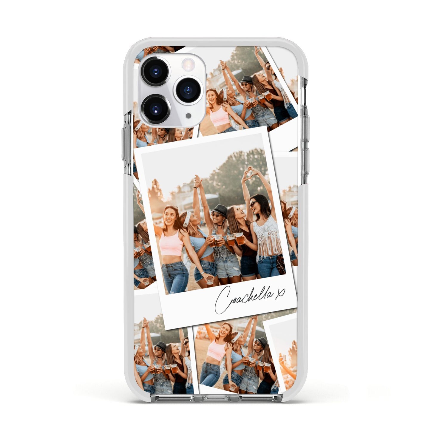 Personalised Photo Apple iPhone 11 Pro in Silver with White Impact Case