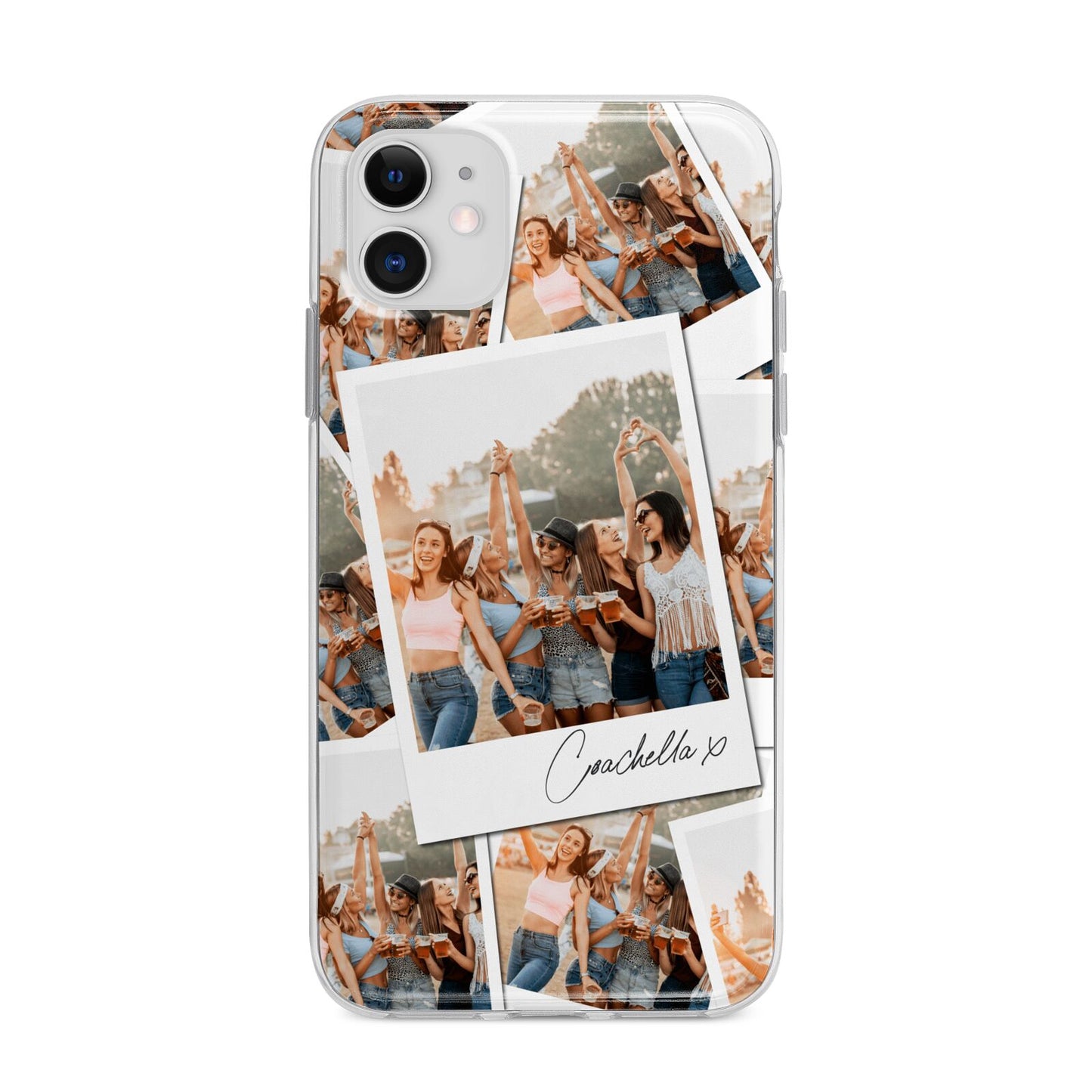 Personalised Photo Apple iPhone 11 in White with Bumper Case