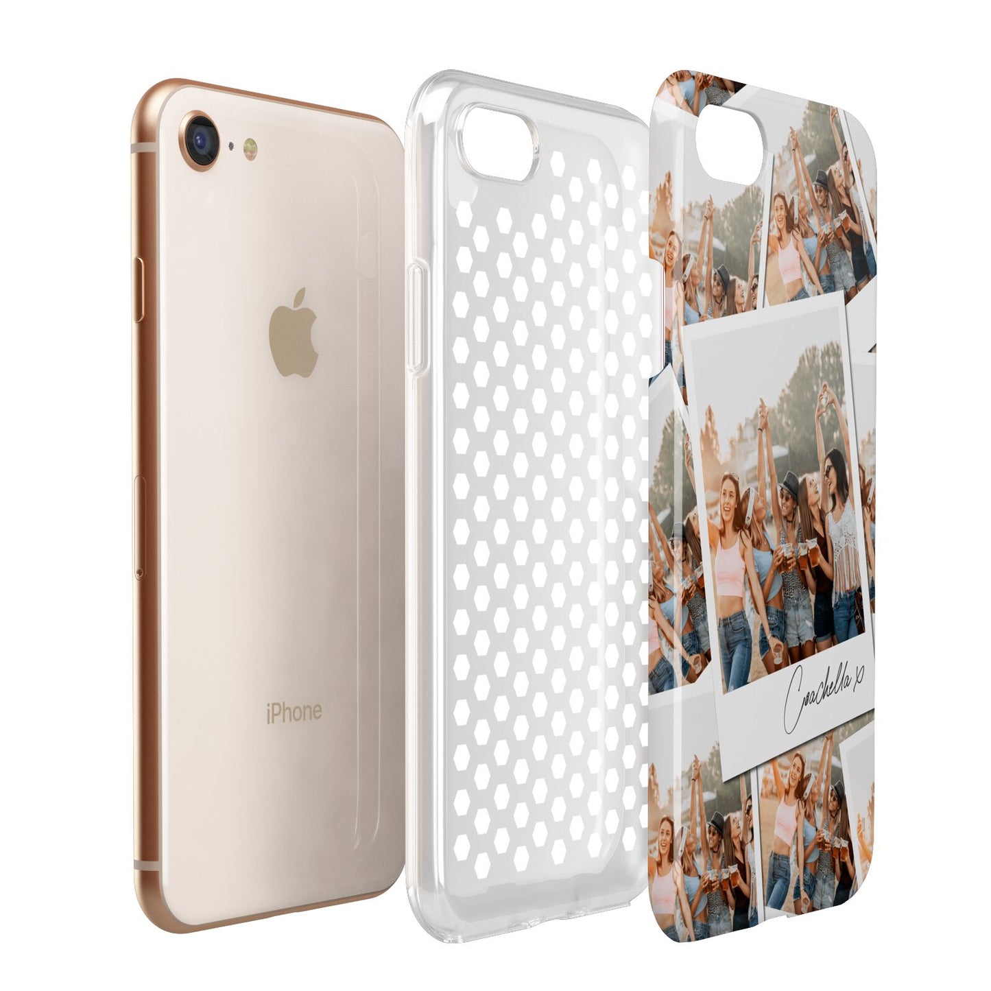 Personalised Photo Apple iPhone 7 8 3D Tough Case Expanded View