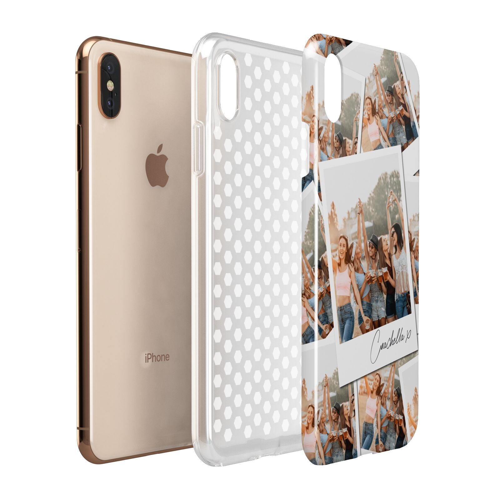 Personalised Photo Apple iPhone Xs Max 3D Tough Case Expanded View