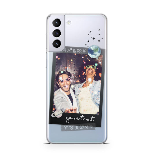 Personalised Photo Celestial Samsung S21 Plus Phone Case